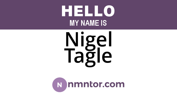 Nigel Tagle