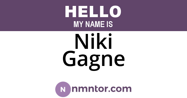 Niki Gagne