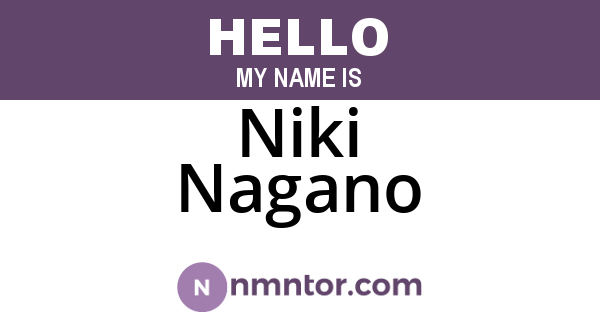 Niki Nagano