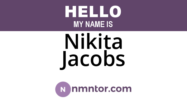 Nikita Jacobs