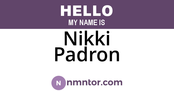 Nikki Padron