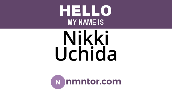 Nikki Uchida