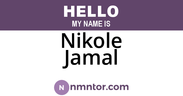 Nikole Jamal