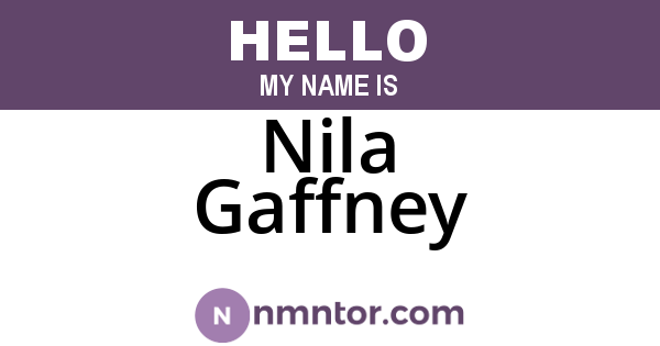 Nila Gaffney