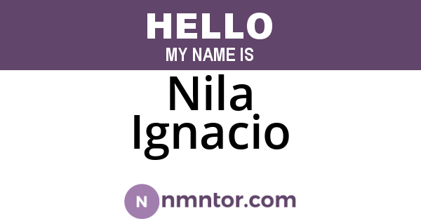 Nila Ignacio