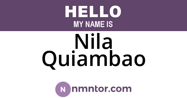 Nila Quiambao