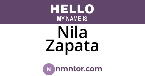 Nila Zapata
