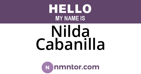 Nilda Cabanilla
