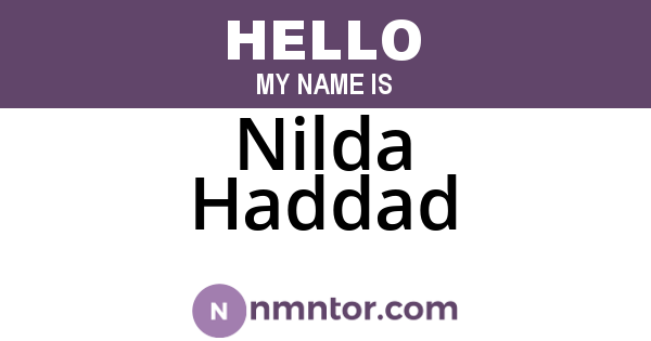 Nilda Haddad