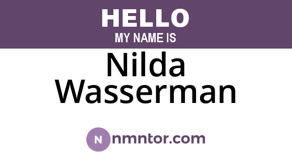 Nilda Wasserman