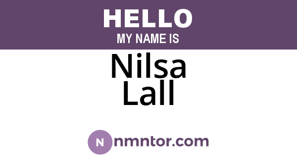 Nilsa Lall
