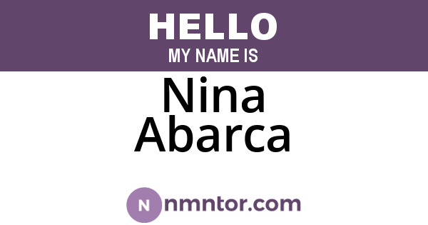 Nina Abarca