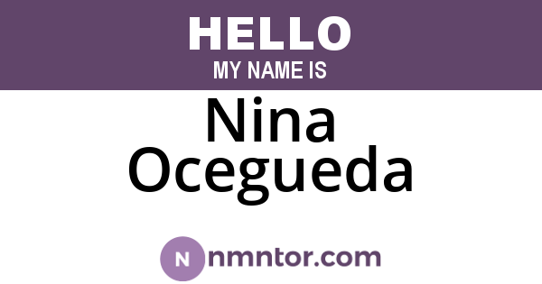 Nina Ocegueda