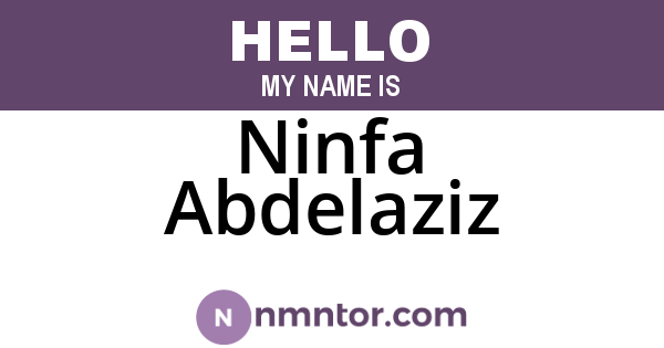 Ninfa Abdelaziz