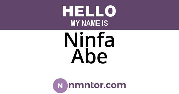 Ninfa Abe