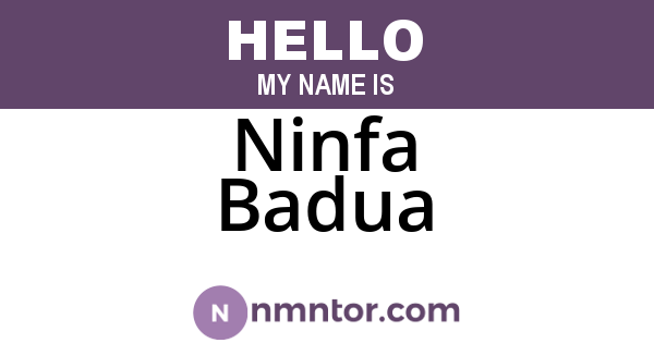 Ninfa Badua