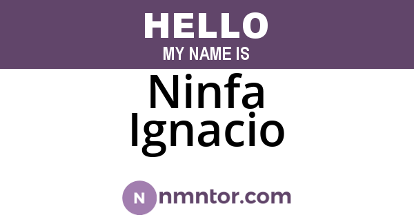 Ninfa Ignacio