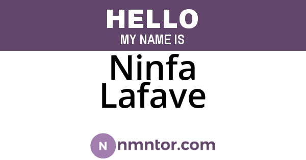 Ninfa Lafave