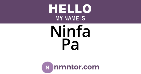Ninfa Pa