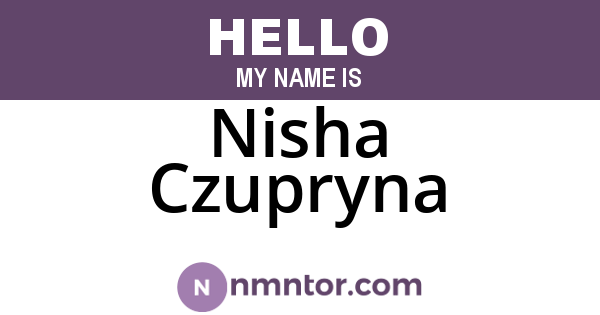 Nisha Czupryna