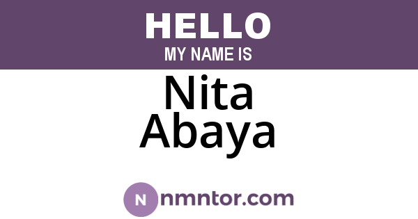 Nita Abaya