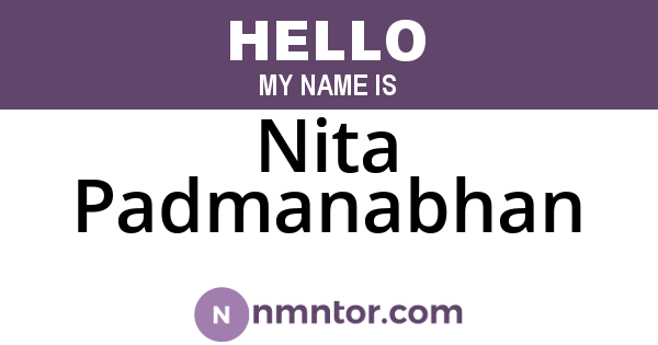 Nita Padmanabhan