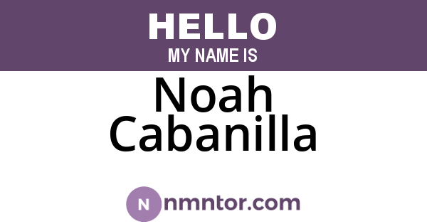Noah Cabanilla