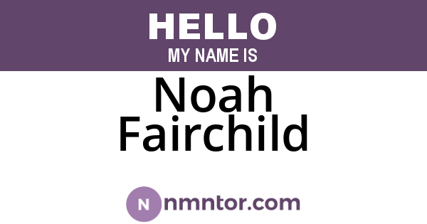 Noah Fairchild