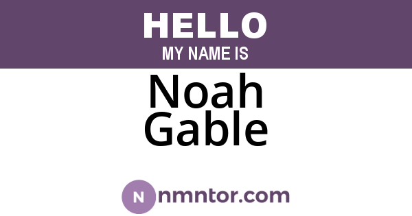 Noah Gable