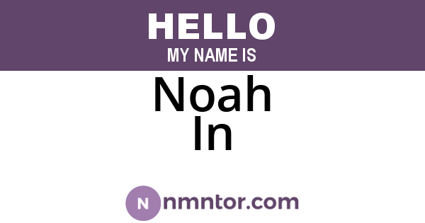 Noah In