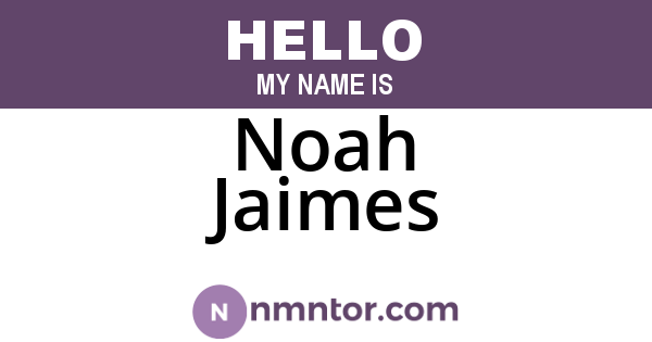 Noah Jaimes