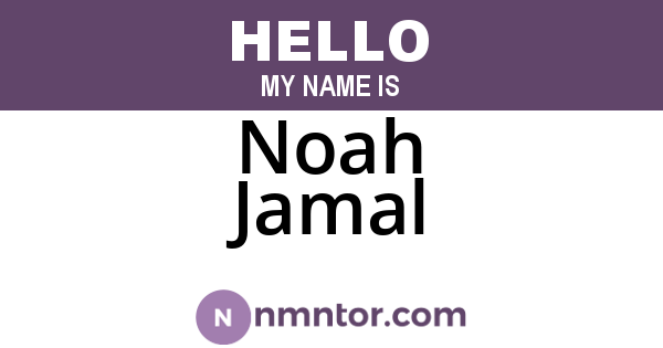 Noah Jamal
