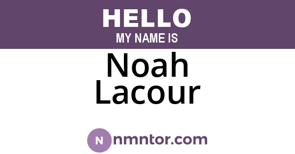 Noah Lacour