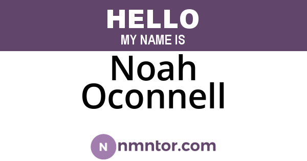 Noah Oconnell