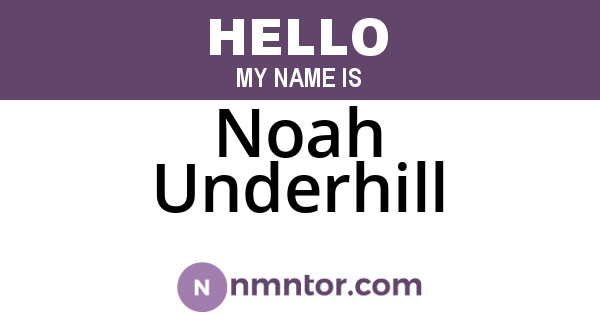 Noah Underhill