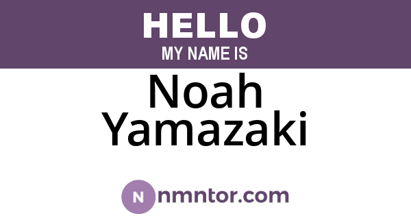 Noah Yamazaki