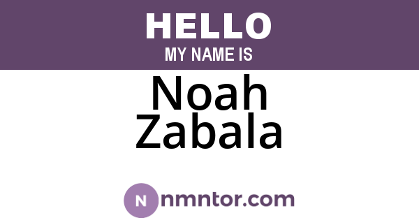 Noah Zabala