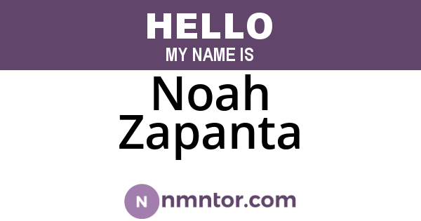 Noah Zapanta