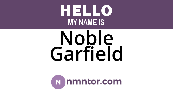 Noble Garfield
