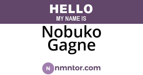 Nobuko Gagne