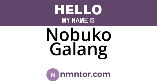 Nobuko Galang