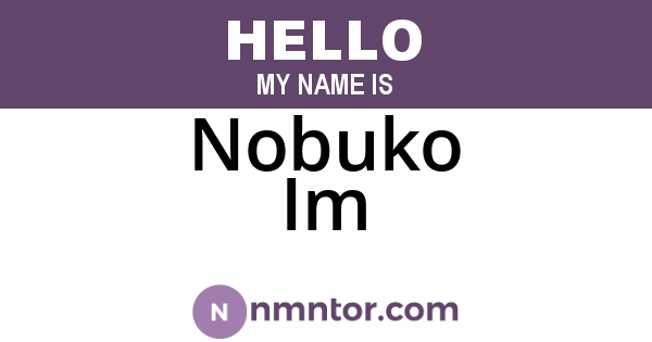 Nobuko Im
