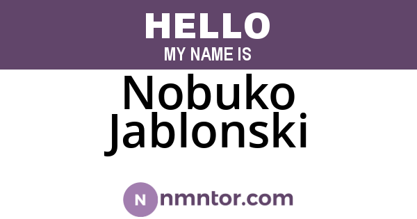 Nobuko Jablonski
