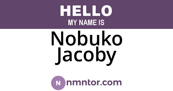 Nobuko Jacoby