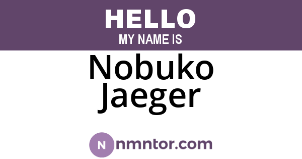 Nobuko Jaeger