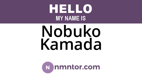 Nobuko Kamada