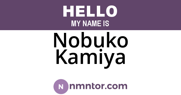 Nobuko Kamiya