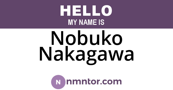 Nobuko Nakagawa