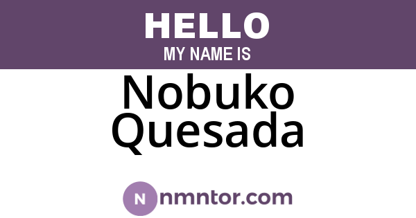 Nobuko Quesada