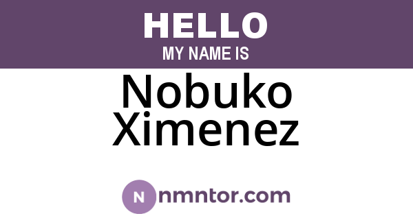 Nobuko Ximenez